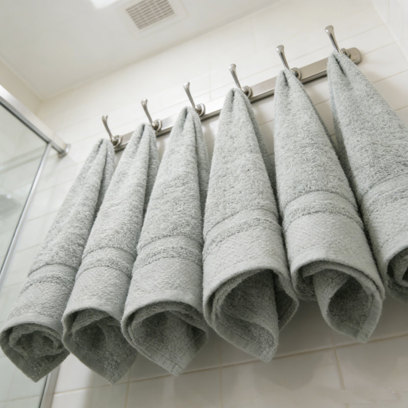 Luxury 100% Cotton Hand Towels, Set of 6 - Ultra Soft, Highly Absorbent, Quick Dry Spa Towels for Bath, Gym & Kitchen (16x29 Inches)