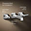 Garniture de robinet de lavabo de salle de bain mural Riff-70958226