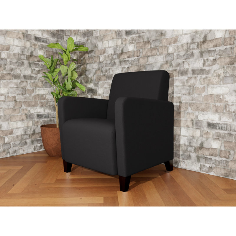 Fauteuil d'invité de réception Ravenna, Non inclus, Bois noir, Visite libre noire