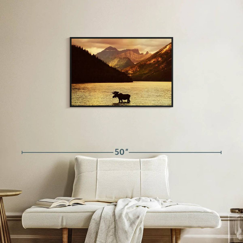 Brampt Lake Moose, 21" H x 31" W