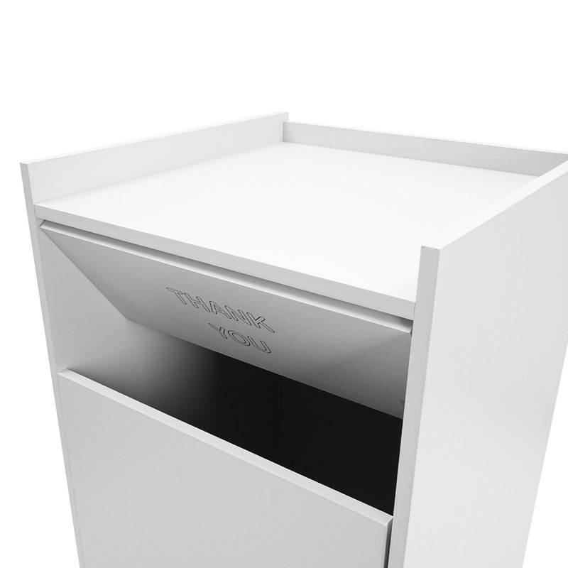 Poubelle en bois massif - 110,23 gallons