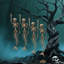 Décorations d'Halloween 4 pièces de squelette de sirène avec joints articulés 4 pièces Annekristin