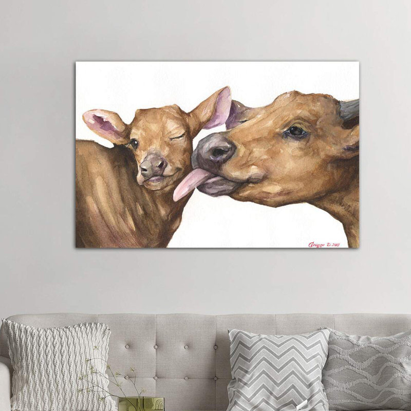 Mother's Love by George Dyachenko - Wrapped Canvas Painting, 101.6cm H x 152.4cm W x 3.81cm D