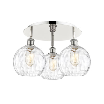 Ambrosane Glass Flush Mount