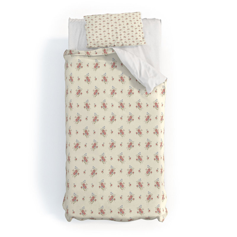 Ensemble de housse de couette Evanjelina & Co, Housse de couette lit simple TG + 1 taie décorati