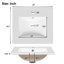 Meuble-lavabo simple 20 po avec comptoir en céramique-332246814