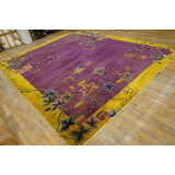 Antique Wool Purple / Lavender Mauve Hand Knotted Pile Rug