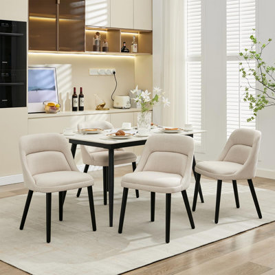 Side Chair in Beige