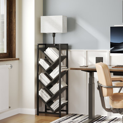 6 Tier Tree Book Shelf with Light, Floor Standing Bookshelf for Narrow Space