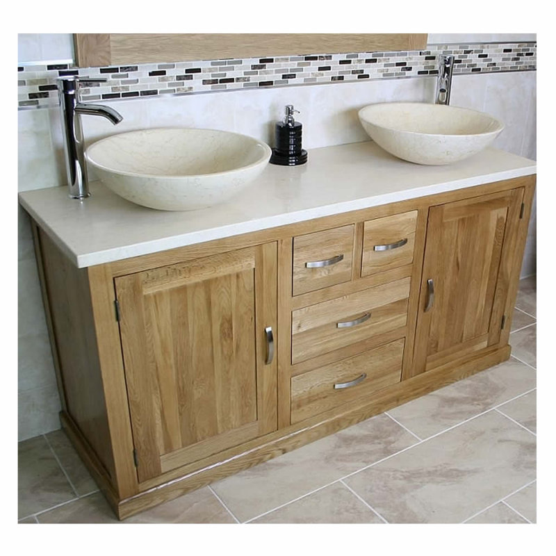 Dejong 1430mm Single Bathroom Vanity with Vessel Stone Basin