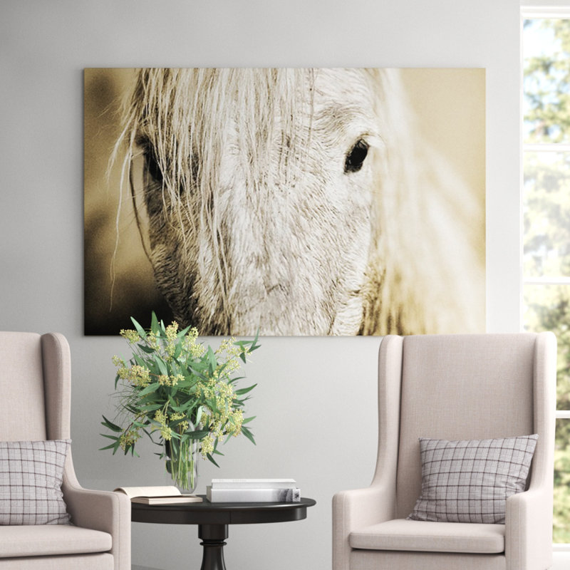 «Camargue Horse», reproduction de photo, H 16 po x l 24 po x P 1,5 po, Toile