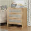 Table de chevet 3 tiroirs, table de chevet en bois 22,8 po Rattan-32604693
