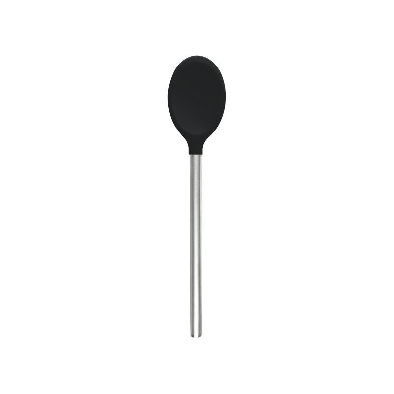 Silicone Mixing Spoon - Light Aqua, Black