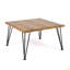 Table basse en bois et métal