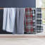 Tommy Hilfiger Bleecker Plaid Blue Cotton Reversible Quilt Set-117430499-117430501