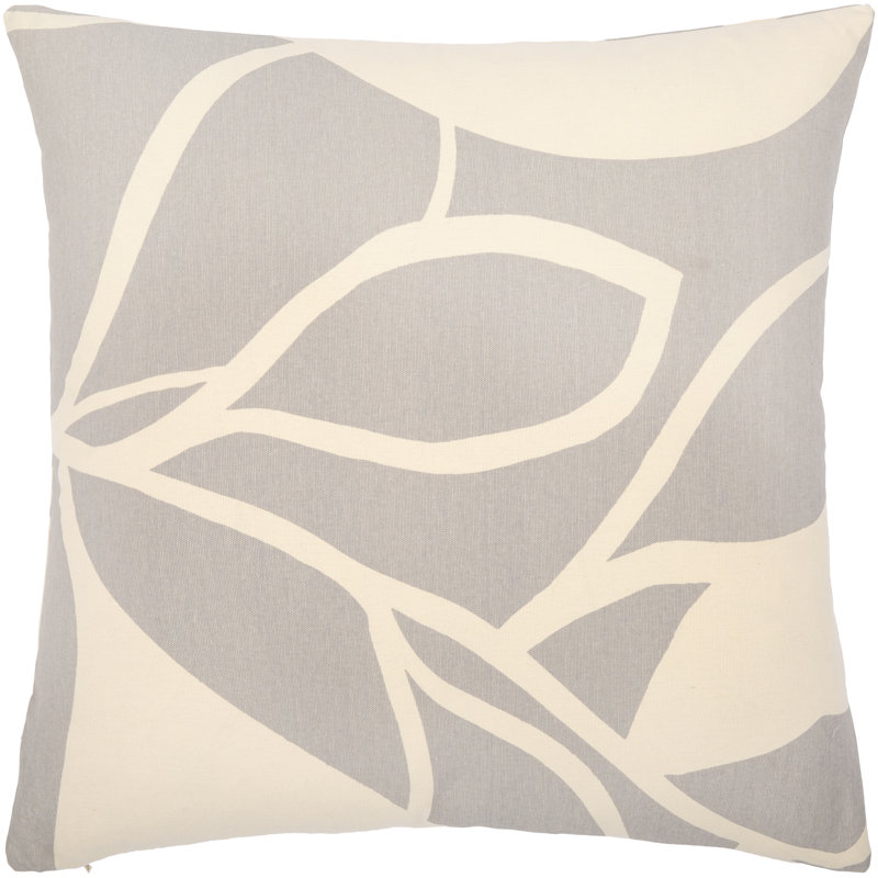 Natur Pillow Cover C Throw, Medium Gray/Beige, 18" x 18"