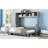 Gray Full Size Bed, Multifunctional Wall Tailor Layout, 107.5"L Product Depth