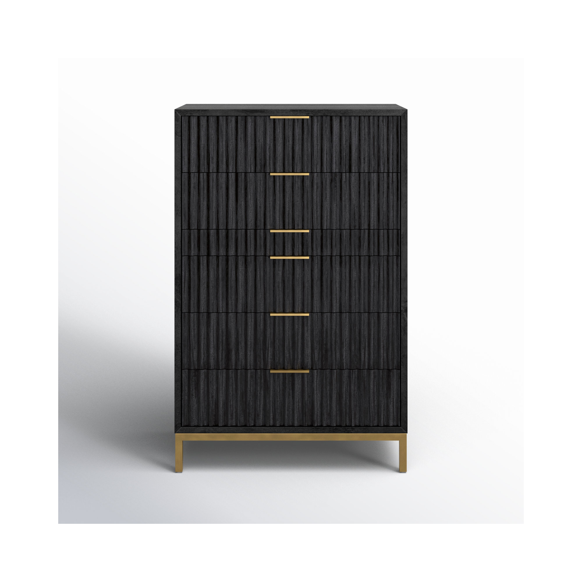 Elyza 6 - Drawer Dresser, Black
