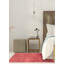 Tapis décoratif en laine de conception unique en laine noué à la main rose foncé de conception unique 3 pi 9 po x 6 pi Aureanna