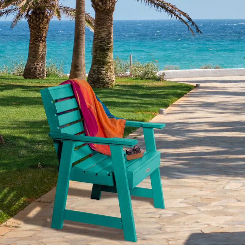 Delene Outdoor Lounge Chair, Seagladd Blue