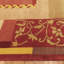 Presidential Hand Knotted Floral Area Rug in Red/Gold-50182338