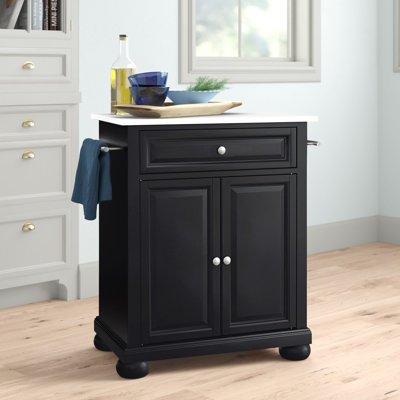 Abdulkadir Granite Top Kitchen Cart