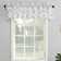 Norah Floral Embroidery Sheer Rod Pocket Curtain Valance