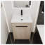Meuble-lavabo autoportant avec lavabo en résine