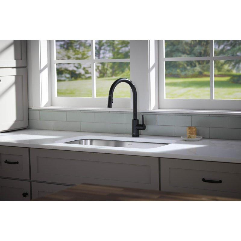 Traverse Pull-Down Kitchen Sink Faucet With Two-Function Sprayhead, Matte Black
