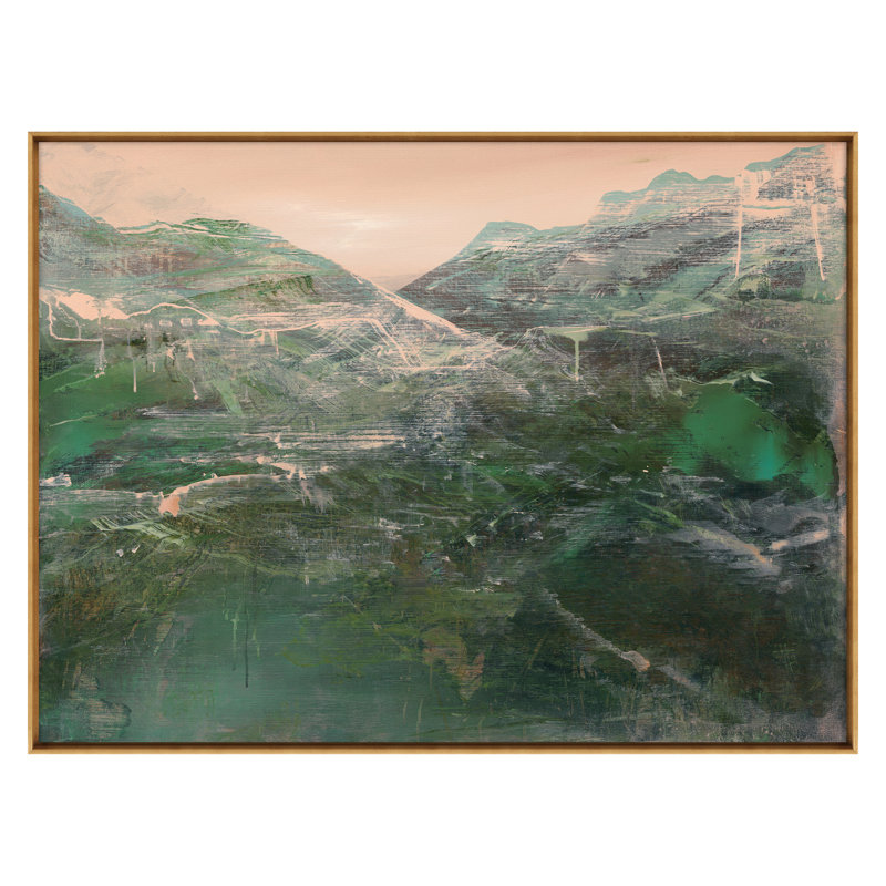 " Round The Front Way (alt) " by Frenz, Lesley, 45" H x 60" W, Gold