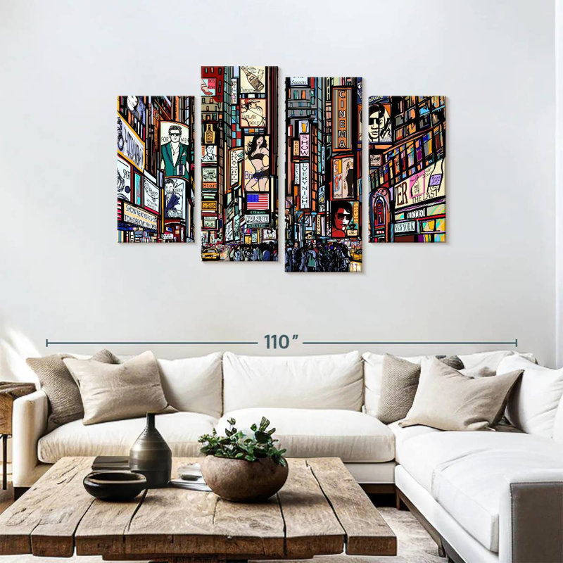 Nicci New York City Bustle, 48"H x 75"W