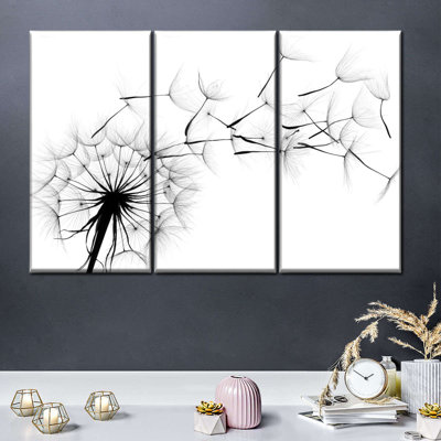 Flying Dandelion - Ensemble de 3 toiles tendues