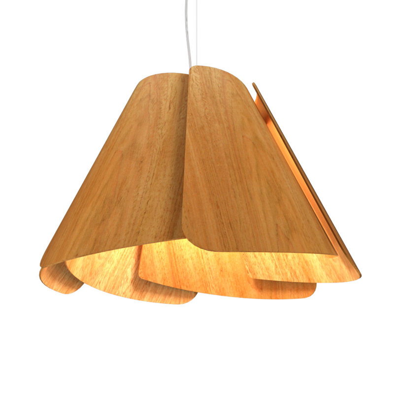 Luminaire suspendu conique à 1 lumière Fuchsia, Louro Freijo