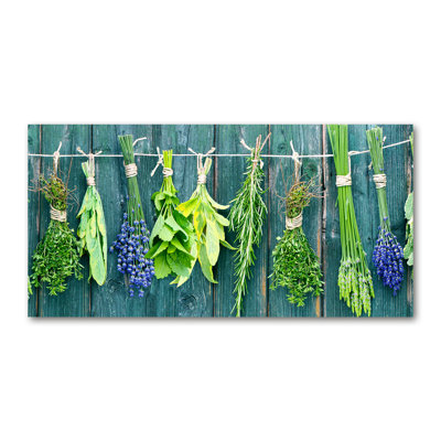 Herbs On A String - Wrapped Canvas Print