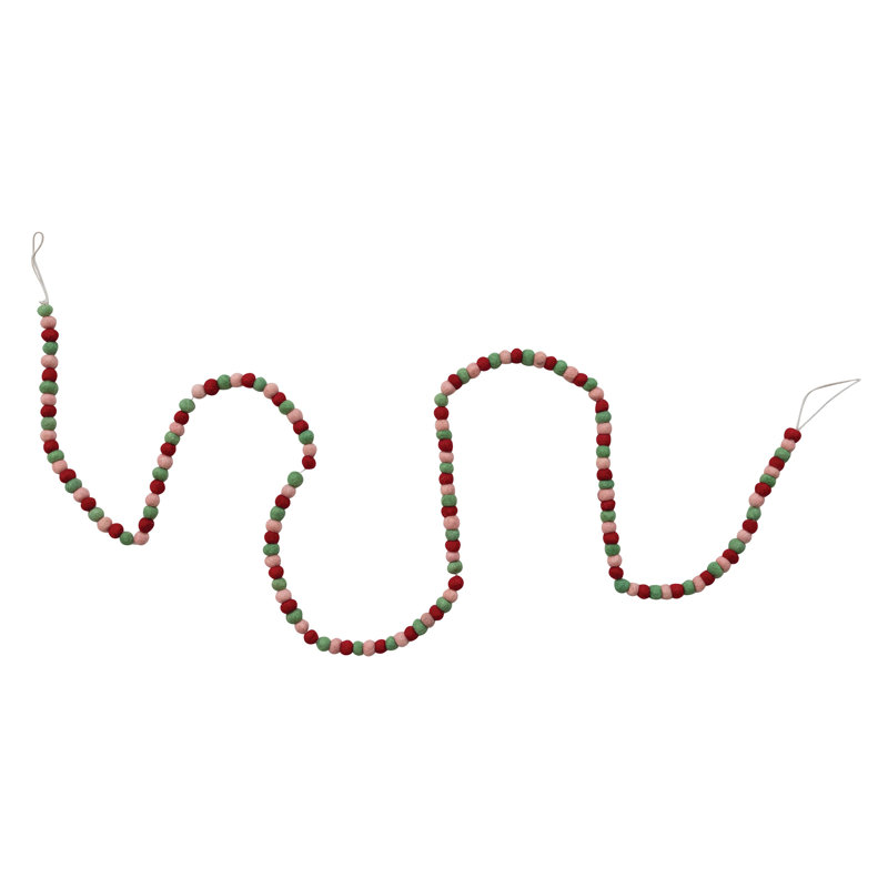 Handmade Wool Felt Ball Garland