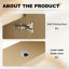 Meuble-lavabo simple 36 po avec portes à fermeture douce et tablettes réglables-1340156510