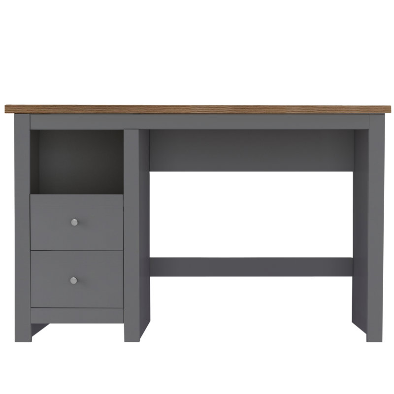 Adaam Metal Base Desk 2DR, Dark Grey