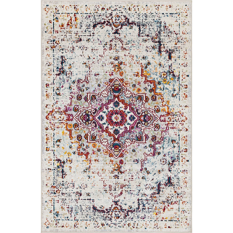 Enderson Ikat Indoor Rug, Rectangle 4' x 6'