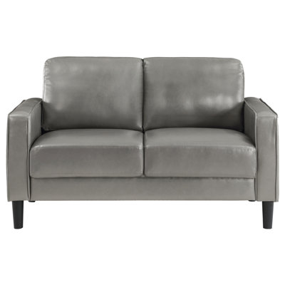 Chapotin Upholstered Track Arm Loveseat Black