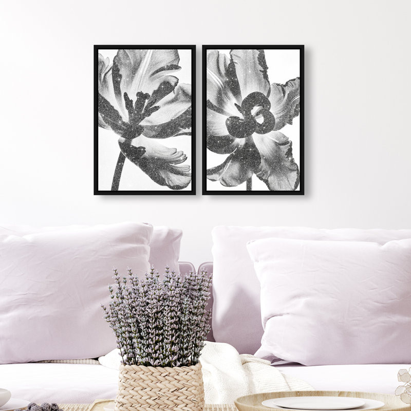 Close Up Set Set by Oliver Gal, 16" H x 11" W, Black Floater Frame