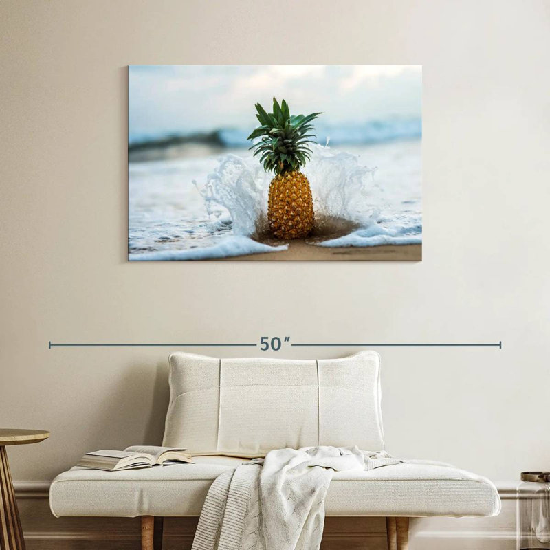 Yarlin Pineapple Splash, 26" H x 39" W