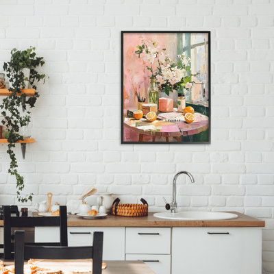 Table à déjeuner Citrus, giclée, design par LSR Creative Studio