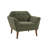 Merrylite  37" Wide Upholstered Armchair with Tufted Backrest-662168987
