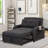 pull out sofa sleeper with 2 wing table side pocket and usb charge