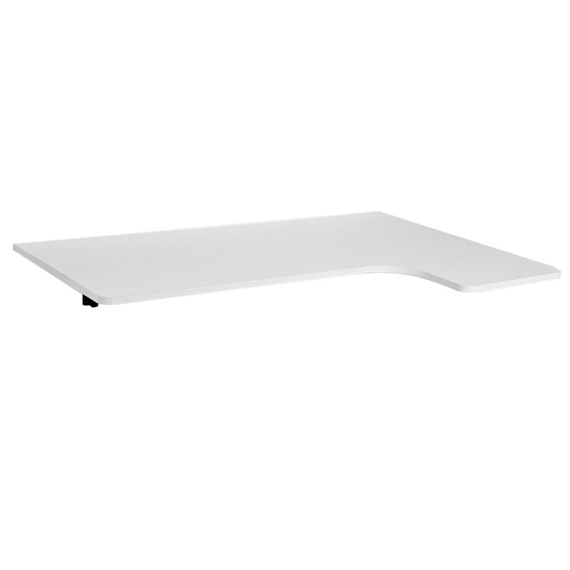 Bureau flottant en forme de L 39,37 po, solution murale peu encombrante pour la maison et le bureau