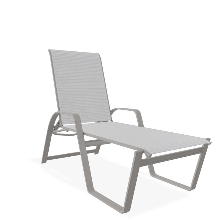 Holna Outdoor Rust-Resistant Metal Chaise Lounge