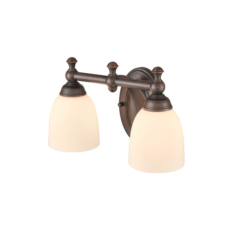 West Boylston 2 - Light Dimmable Vanity Light, Rubbed Bronze