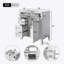 Meuble-lavabo de salle de bain 30 po avec lavabo supérieur, armoire de rangement moderne-74158041