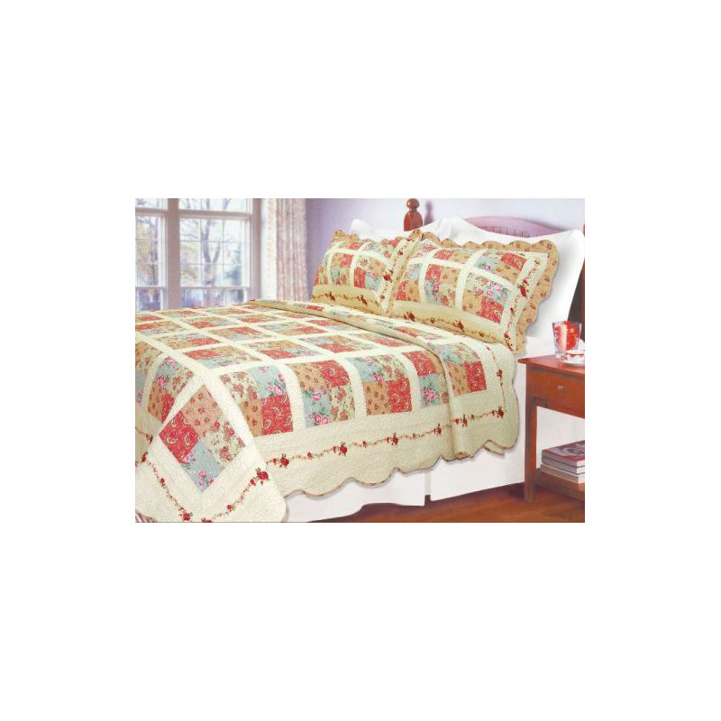 Cotton Patchwork Sham Set
