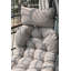 Fauteuil-coussin beige avec support, balancelle suspendue en osier avec porte-gobelet, garde-corps et coussins amovibles, convient au balcon, panier de loisirs universel d'intérieur et d'extérieur, tous-1915350133